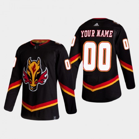 Maillot de Hockey Calgary Flames Personnaliser 2020-21 Reverse Retro Authentic - Homme